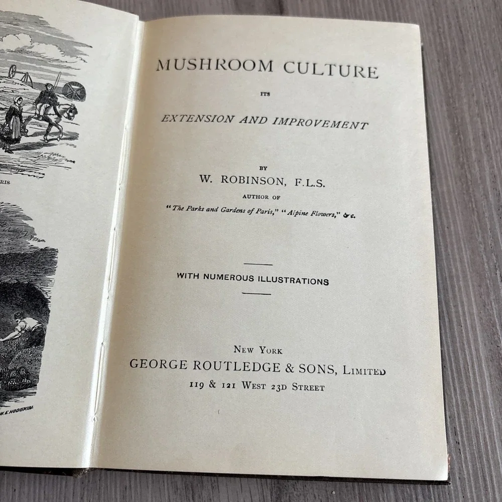 Mushroom‎ Culture by W Robinson Robinson's Country Series Illustrations Hardback